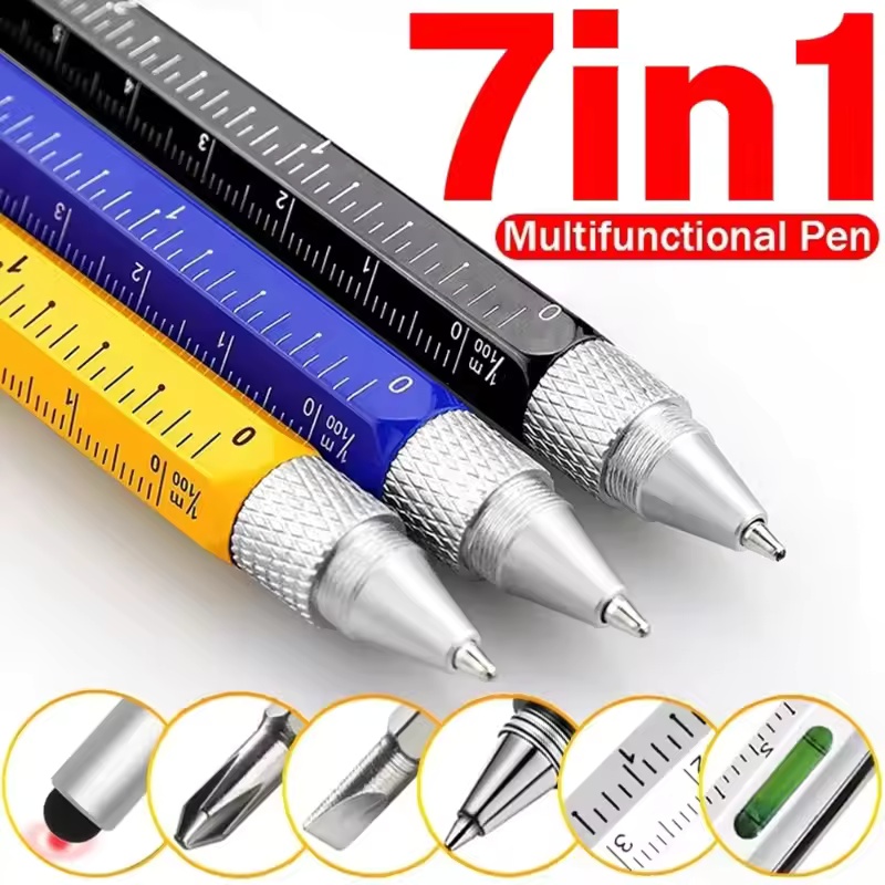 قلم متعدد الوظائف 7 في 1 مع قل - مراجعة Writing Tools وسعره