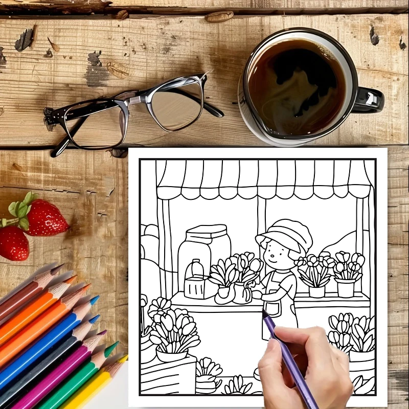 كتاب تلوين للكبار للاسترخاء، ه - مراجعة School Supplies وسعره