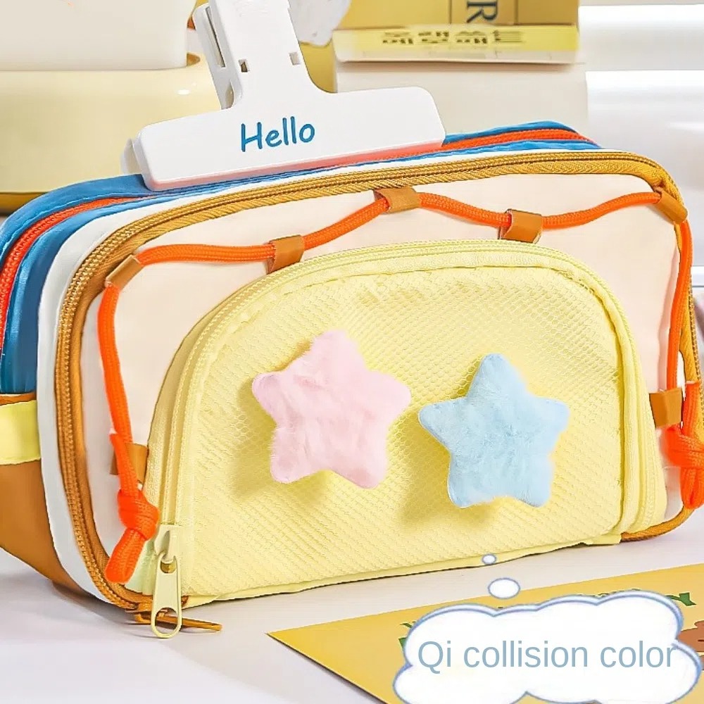 حقيبة أدوات مكتبية متعددة الطب - مراجعة Aesthetic Large Pencil Case Pouch وسعره