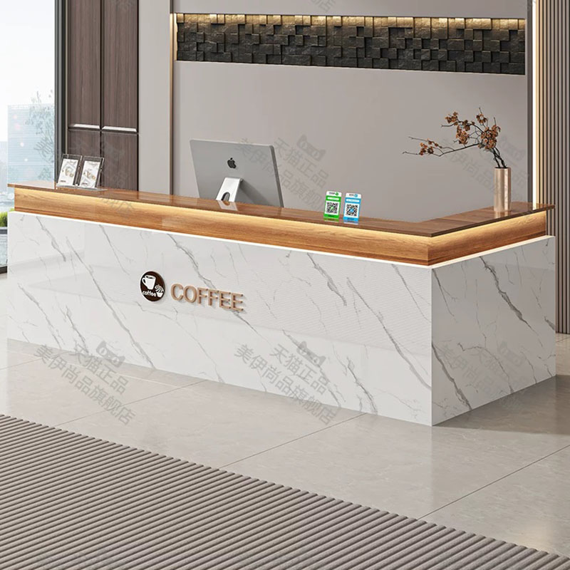 مكاتب استقبال بتصميم بسيط، رفو - مراجعة Office Furniture وسعره