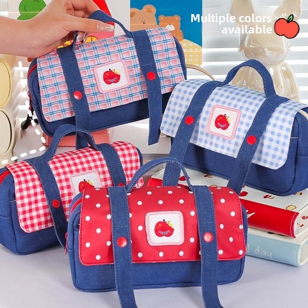حقيبة أقلام رصاص من الدنيم بنم - مراجعة Aesthetic Large Pencil Case Pouch وسعره