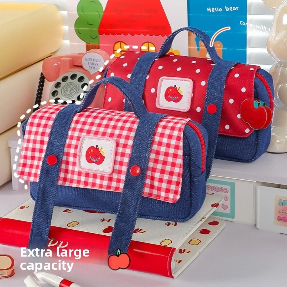 حقيبة أقلام رصاص من الدنيم بنم - مراجعة Aesthetic Large Pencil Case Pouch وسعره