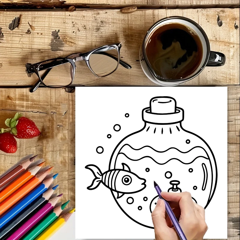 كتاب تلوين سحري للبالغين، هدية - مراجعة School Supplies وسعره