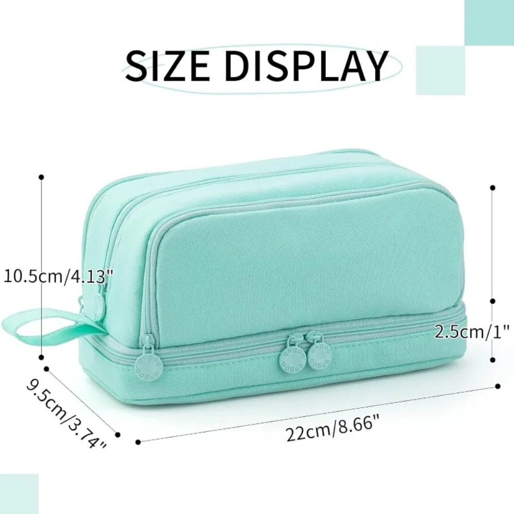 Kawaii مقلمة الجمالية قلم رصاص - مراجعة Aesthetic Large Pencil Case Pouch وسعره
