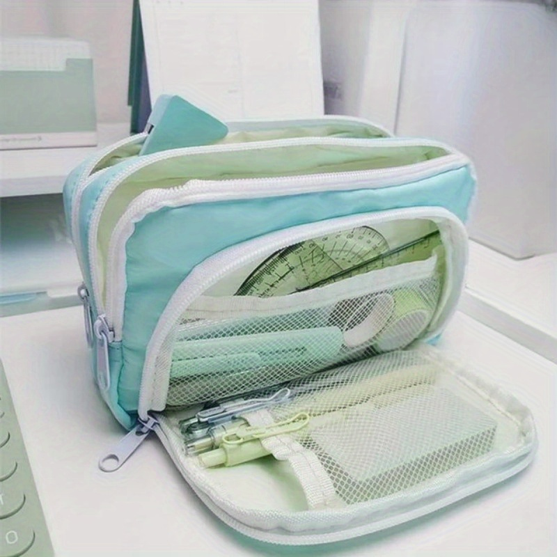 حقيبة أقلام رصاص كبيرة السعة ل - مراجعة Aesthetic Large Pencil Case Pouch وسعره