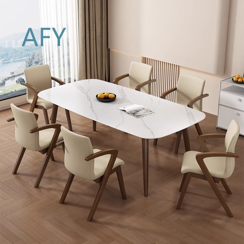 كرسي طعام خشبي صلب بتصميم اسكن - مراجعة Office Furniture وسعره