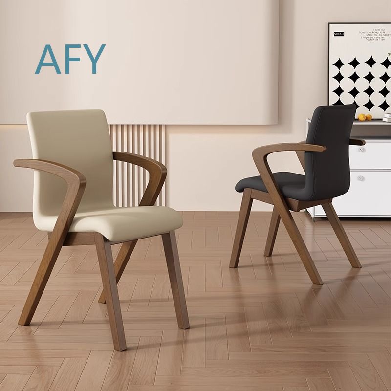 كرسي طعام خشبي صلب بتصميم اسكن - مراجعة Office Furniture وسعره