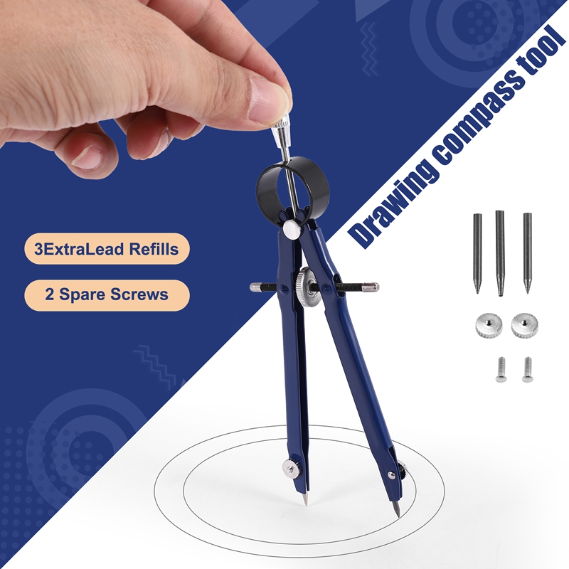 4 قطع من أدوات البوصلة الاحترا - مراجعة Math Geometry Set With Compass وسعره