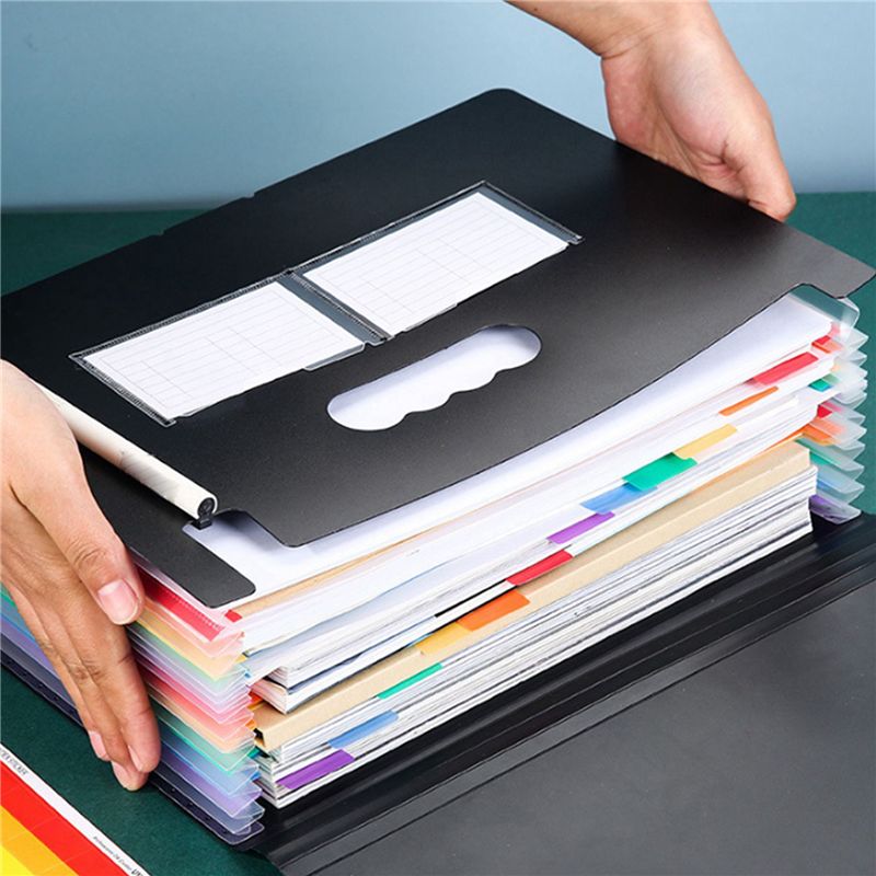 مجلد ملفات قابل للتوسيع بـ 13  - مراجعة Expandable Accordion File Folder 13 Pockets وسعره