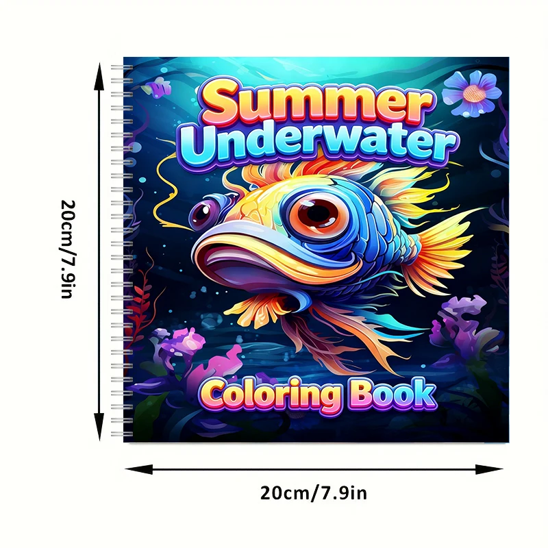 كتاب تلوين صيفي تحت الماء للبا - مراجعة School Supplies وسعره