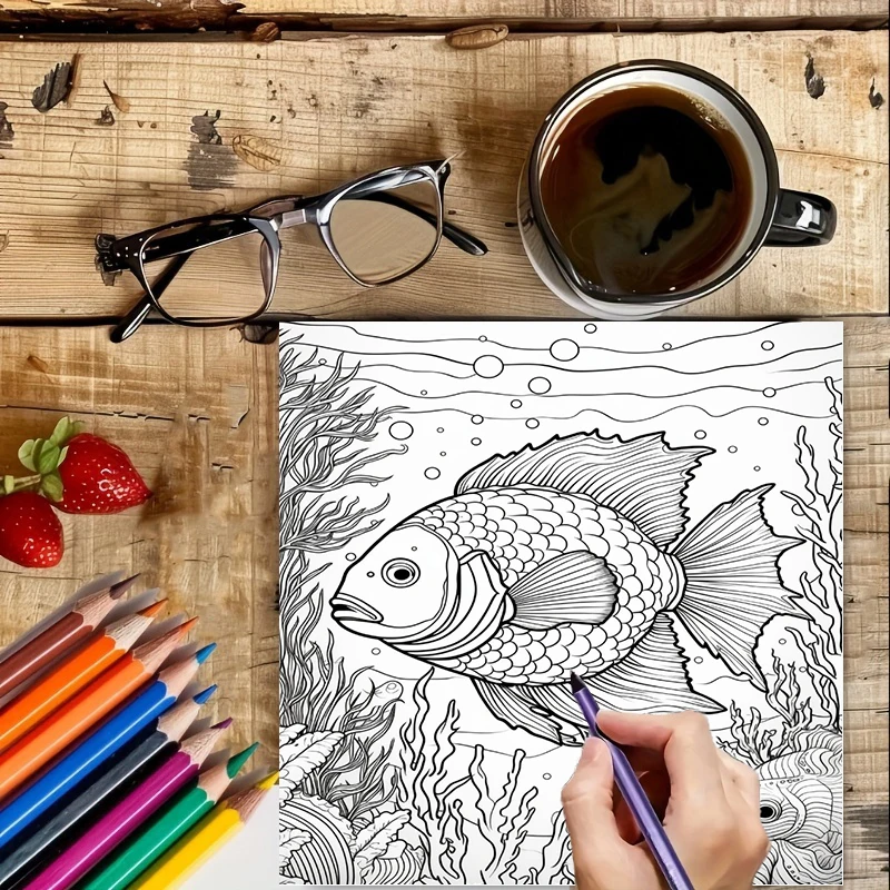 كتاب تلوين صيفي تحت الماء للبا - مراجعة School Supplies وسعره
