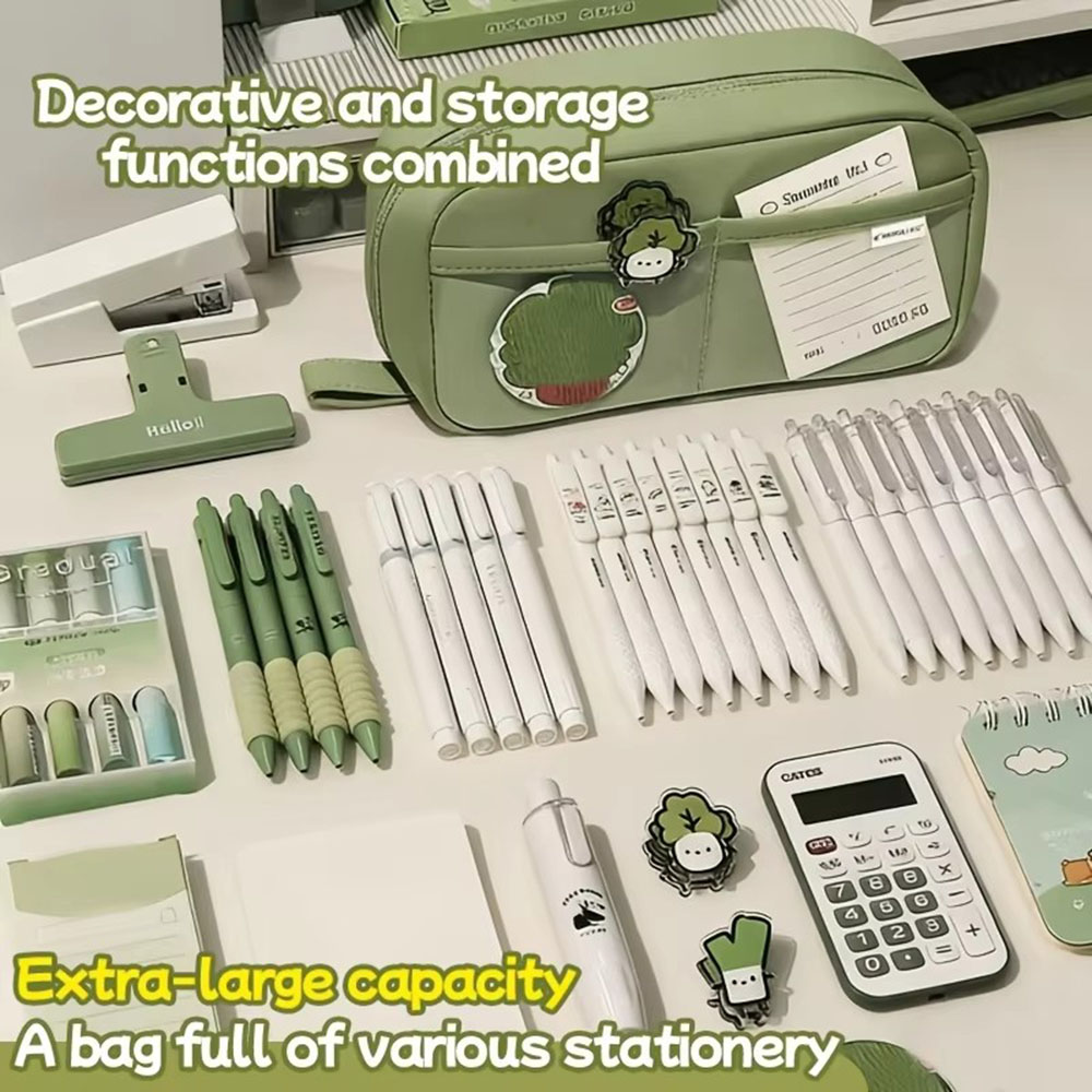 حقيبة أقلام رصاص كبيرة السعة م - مراجعة Aesthetic Large Pencil Case Pouch وسعره