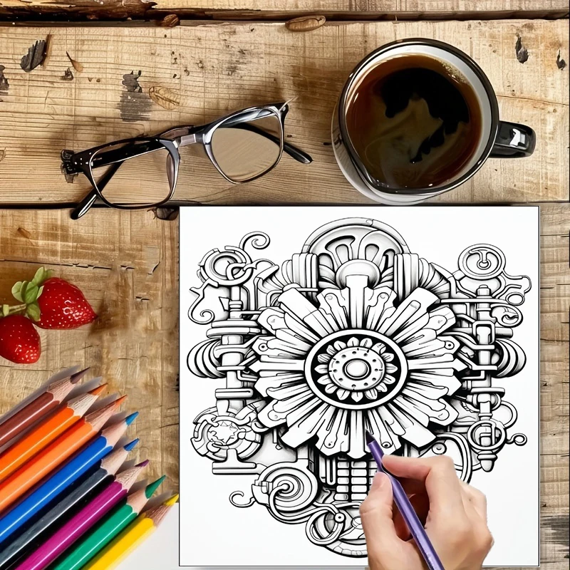 كتاب تلوين بتصميم زهور ستيمبان - مراجعة School Supplies وسعره