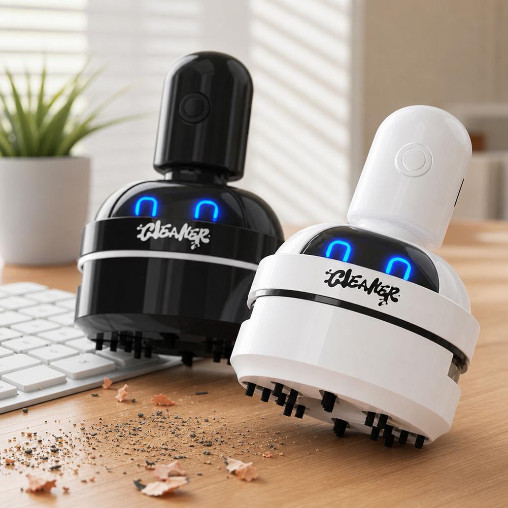 مكنسة كهربائية صغيرة محمولة بت - مراجعة Mini Desktop Vacuum Cleaner For Eraser Dust وسعره