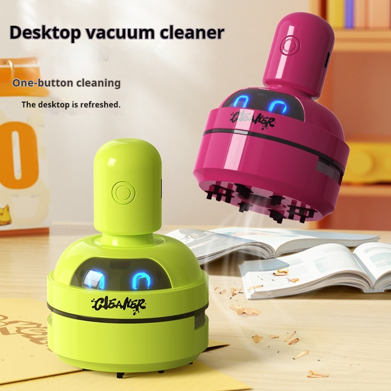 مكنسة كهربائية صغيرة محمولة عل - مراجعة Mini Desktop Vacuum Cleaner For Eraser Dust وسعره